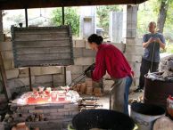 sortie d‘un four raku